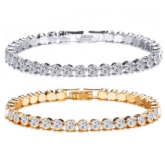 Exquisite Luxury Roman Stylish Crystal Bracelet Inlaid Diamond Full Diamond Bracelet